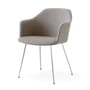 & Tradition - Rely HW35 armchair, chrome / Kvadrat Re-Wool 218