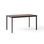& Tradition - Drip Dining table HW58, 140 x 80 cm, walnut veneer, base black
