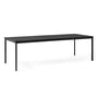 & Tradition - Drip Dining table HW60, 250 x 100 cm, Fenix Nano Laminate black (0720), table legs black