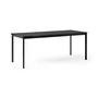 & Tradition - Drip Dining table HW59, 190 x 80 cm, Black Nano laminate, table legs black
