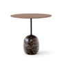 & Tradition - Lato Side table H 45 cm, 40 x 50 cm, walnut / Emparador marble