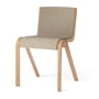 Audo - Ready Dining Chair, fully upholstered, natural oak / bouclé beige