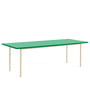 Hay - Two-Colour Dining table, 240 x 90 cm, mint / ivory