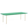 HAY - Two-Colour Dining table, 240 x 90 cm, mint / ivory