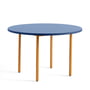 Hay - Two-Colour Dining table round, Ø 120 cm, blue / ochre