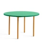 HAY - Two-Colour Dining table round, Ø 120 cm, mint / ochre