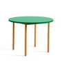 Hay - Two-Colour Dining table round, Ø 105 cm, mint / ochre