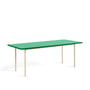 Hay - Two-Colour Dining table, 200 x 90 cm, mint / ivory