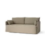 Audo - Offset 2-seater sofa with removable cover, Cotlin poppy seed