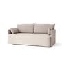 Audo - Offset 2-seater sofa with removable cover, Cotlin oat