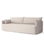 Audo - Offset 3 seater sofa with removable cover, Cotlin oat