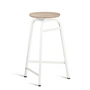Northern - Treble Tabouret de bar, blanc / chêne huilé