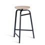 Northern - Treble Tabouret de bar, noir / chêne huilé