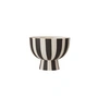 OYOY - Toppu Bowl Ø 12.6 x H 10 cm, white / black