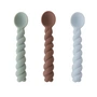 OYOY - Mellow Children's cutlery spoon, blue / taupe / mint (set of 3)