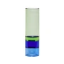 Hübsch Interior - Crystal tealight holder / vase, green / blue