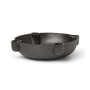 ferm Living - Bowl Aluminium candle holder, black