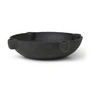 Ferm Living - Bowl Ceramic candle holder, Ø 27 x H 6.8 cm, dark grey