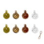 ferm Living - Twirl Christmas tree ball, Ø 4 cm (set of 8)