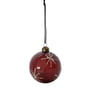 House Doctor - Glas Star Christmas tree ball, Ø 8 cm, bordeaux