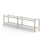 NINE - BOLT Shelf 53 x 200 cm 2 shelves, oak / grey