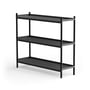 NINE - BOLT Shelf 88 x 100 cm 3 shelves, oak / black