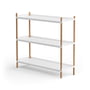 NINE - BOLT Shelf 88 x 100 cm 3 shelves, oak / white