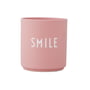 Design Letters - AJ Favourite porcelain mug, Smile / old rose