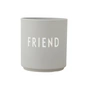 Design Letters - AJ Favourite Porcelain mug, Friend / cool gray
