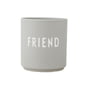 Design Letters - AJ Favourite Porcelain mug, Friend / cool gray
