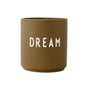 Design Letters - AJ Favourite porcelain mug, Dream / olive green