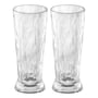 Koziol - Club No. 10 Beer glass 0.3 l, crystal clear (set of 2)