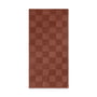 ferm Living - Duo Quilt, 90 x 187 cm, red brown