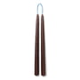 ferm Living - Dipped Stick candles, dark brown (set of 2)