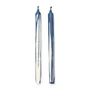 Ferm Living - Dryp Stick candles, dark blue / white (set of 2)