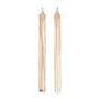 ferm Living - Dryp Stick candles, beige / white (set of 2)
