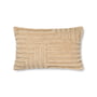 ferm Living - Crease Pillow in wool, 60 x 40 cm, light sand