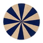 ferm Living - Arch Tufted rug, Ø 130 cm, blue / off-white