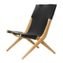 Audo - Saxe Folding chair, oiled oak / leather black