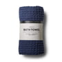 Humdakin - Bath towel with waffle structure, 70 x 135 cm, sea blue