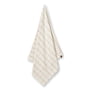 Humdakin - Checkered bath towel, 60 x 130 cm, shell / brown sugar