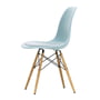 Vitra - Eames Plastic Side Chair DSW with seat cushion, ash honey / ice grey (felt glides basic dark)