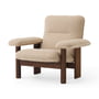 Audo - Brasilia Lounge Chair, dark stained oak / Bouclé beige