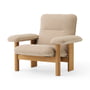 Audo - Brasilia Lounge Chair, natural oak / Bouclé beige