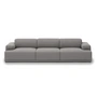 Muuto - Connect Soft Modular Sofa 3-seater configuration 1, Re-Wool 128