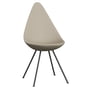 Fritz Hansen - Drop Chair, warm graphite / light beige