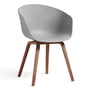 Hay - About A Chair AAC 22, walnut lacquered / concrete grey 2. 0