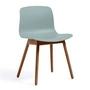 HAY - About A Chair AAC 12 , walnut lacquered / dusty blue 2. 0 (plastic glides)