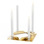 höfats - Square Candle Candleholder, gold (set of 4)