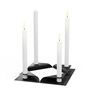 höfats - Square Candle Candleholder, black (set of 4)